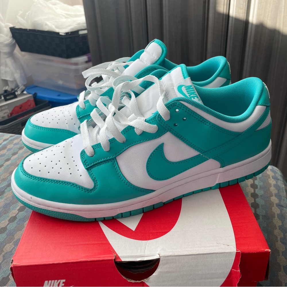 Nike Teal and White Sneakers
